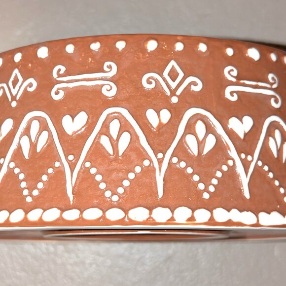 Pottery Barn Gingerbread Pet Bowl Medium 9
